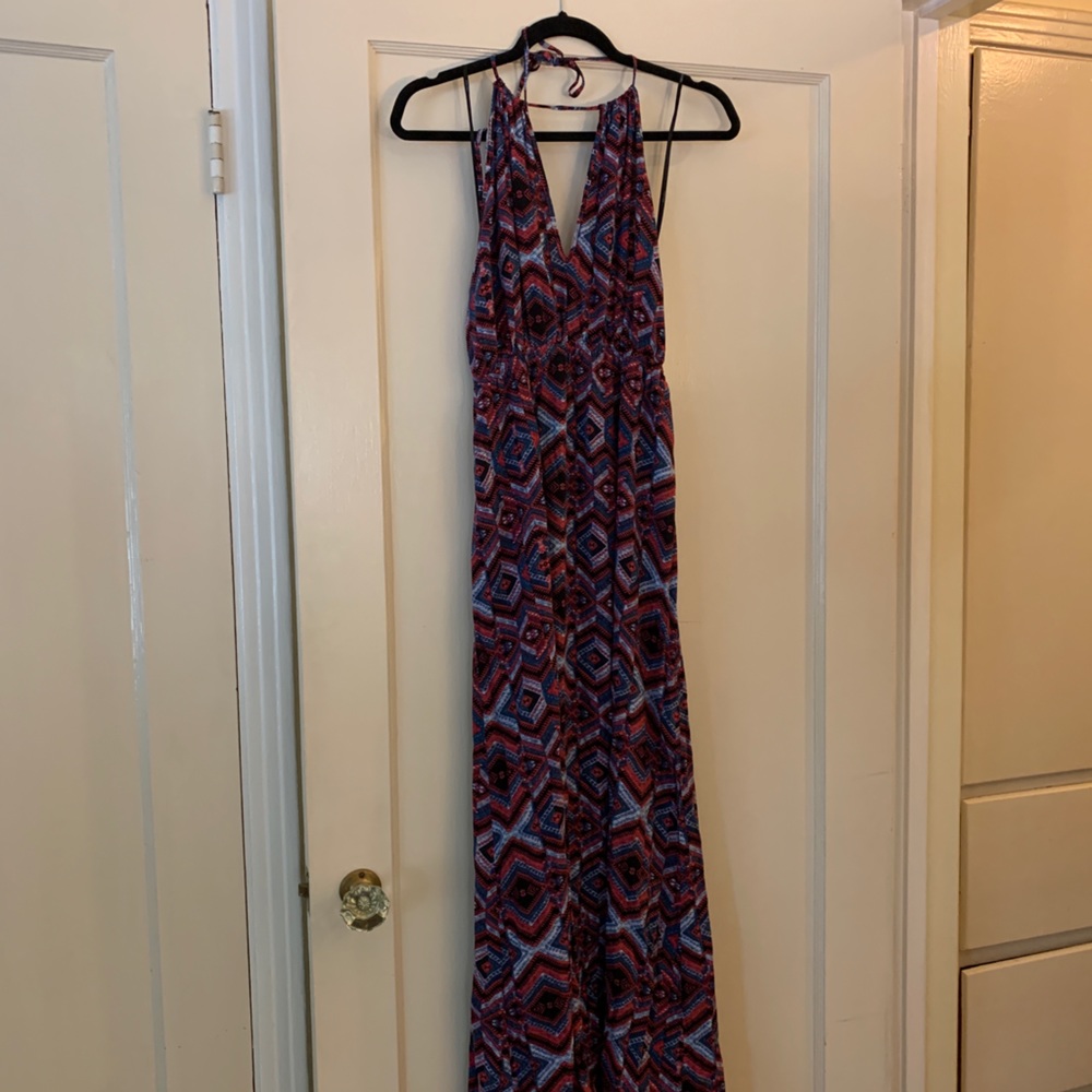 Adorable red/blue maxi